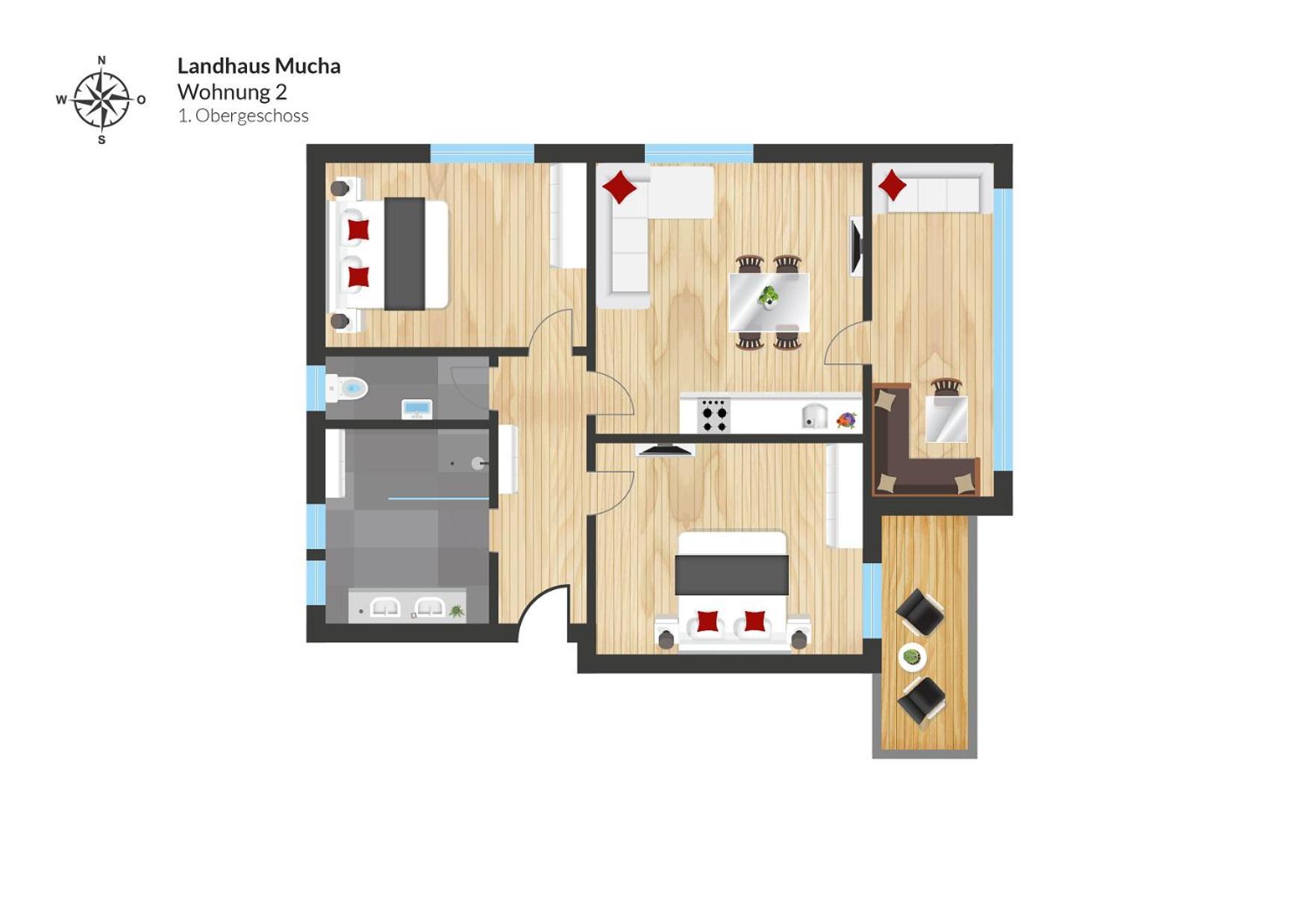 Apartment Mucha - - Naturpark Partner